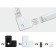 Paulmann YourLED Set conector banda LED pentru margine, 8 bucati, alb/negru
