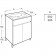 Set mobilier baie (masca si lavoar) Roca Cube Compact 60x33xH74 cm, alb