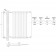 Radox Slim Radiator monotub 10 elementi, H1500x453 mm