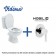 Vidima Style Vas WC monobloc 35x65 cu functie de  bideu complet echipat, cu baterie incastrata