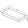 Ideal Standard Adapto Blat baie pentru lavoar 105x50xH12 cm, gri (grey stone)