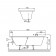 Cada baie dreptunghiulara Villeroy & Boch Subway acril 170x75 cm