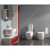Gala Universal Vas WC lipit de perete pt rezervor pe vas 39x62 cm