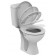 Vidima SevaFresh Set Vas WC monobloc 37x66 cm cu capac Soft-close si rezervor WC cu alimentare spate-jos