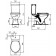 Vidima SevaFresh Set Vas WC monobloc 37x66 cm cu capac Soft-close si rezervor WC cu alimentare spate-jos