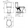 Vidima SevaFresh Set Vas WC monobloc 37x67 cm cu capac si rezervor evacuare verticala