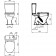 Vidima SevaMix Vas WC monobloc cu evacuare verticala 35x63 cm
