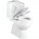Set Vas WC pe pardoseala cu rezervor aparent si capac soft close Vidima Sirius 35x61 cm evacuare verticala