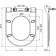 Set promo Vas WC suspendat cu rezervor incastrat si capac soft close Ravak Uni 36x51 cm evacuare orizontala