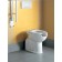 Vas WC dizabilitati pe pardoseala Hatria Autonomy 38x59 cm evacuare orizontala sau verticala