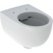 Vas WC suspendat Geberit Selnova Rimless 35x53 cm evacuare orizontala, forma complet inchisa