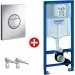 Grohe Rapid SL Set Promo Rezervor WC incastrat cu cadru, suport perete si clapeta de actionare