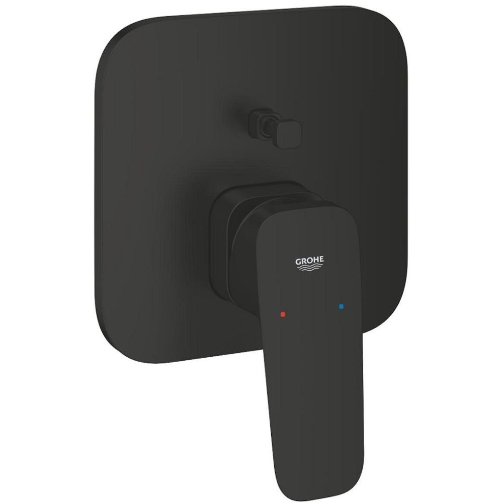 Grohe Cubeo Baterie cada dus monocomanda incastrata, negru mat main product photo