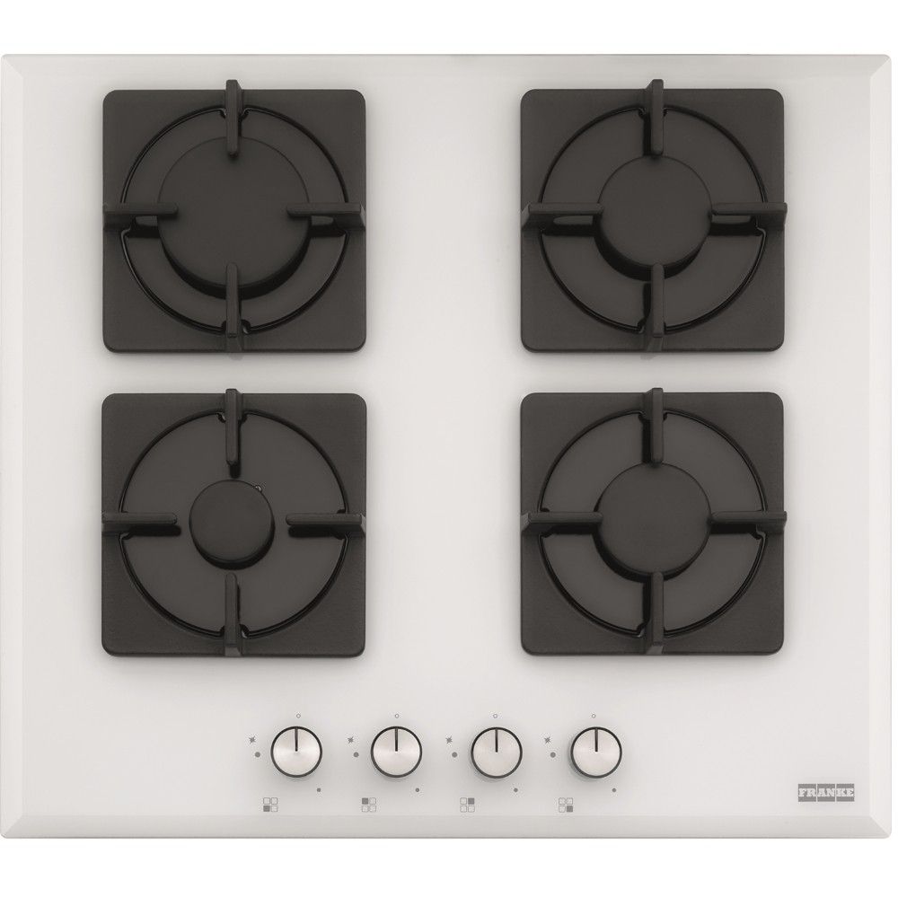 Franke New Glass FHNS 604 4G WH C Plita cu gaz 59x52 cm, alb main product photo