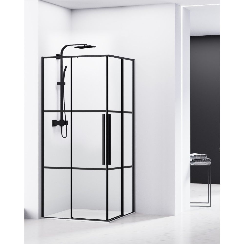 Cabina dus patrata cu usi glisante Belform Infinity 80x80 cm main product photo