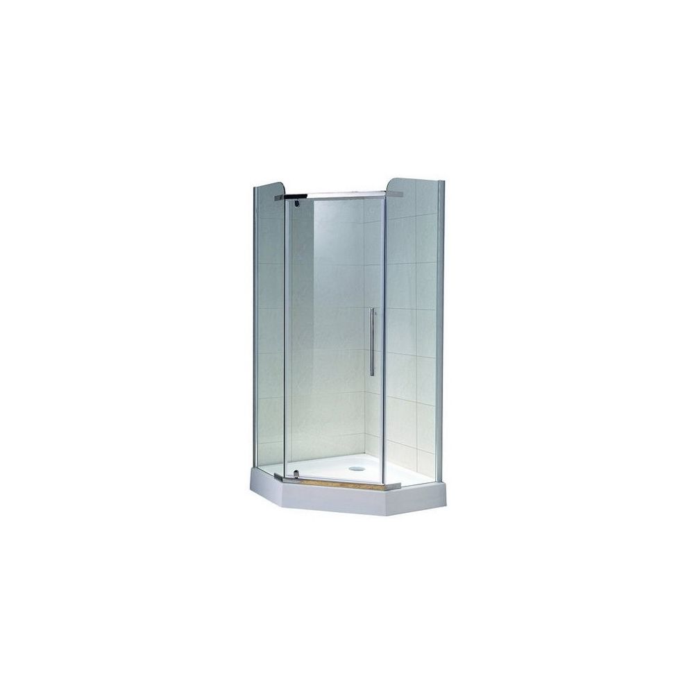 Cabina dus pentagonala cu usa batanta Belform Clear 90x90 cm main product photo