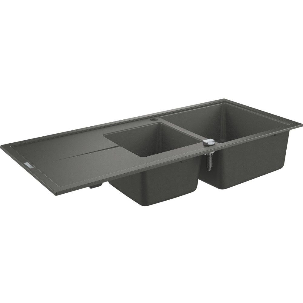 Grohe K400 Chiuveta bucatarie granit cu 2 cuve asimetrice, 116x50 cm, antracit main product photo
