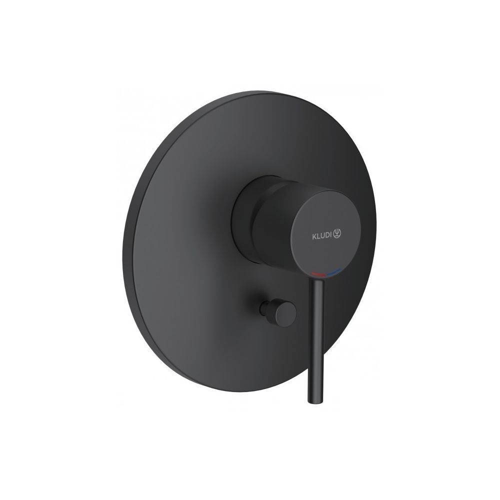 Kludi Bozz Baterie cada dus incastrata, negru mat main product photo