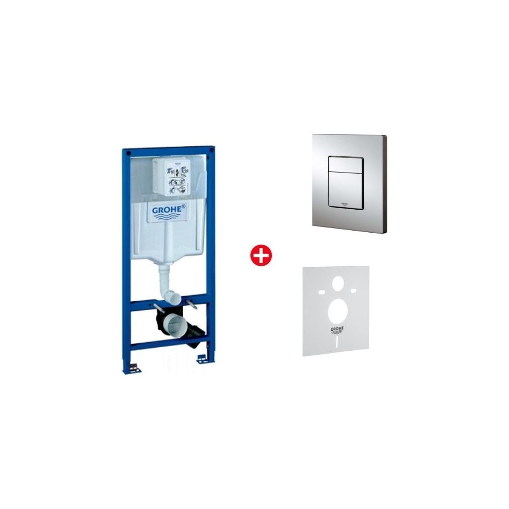 Grohe Rapid SL 4 in 1 Set rezervor incastrat WC cu cadru, clapeta Skate Cosmo si izolare fonica main product photo
