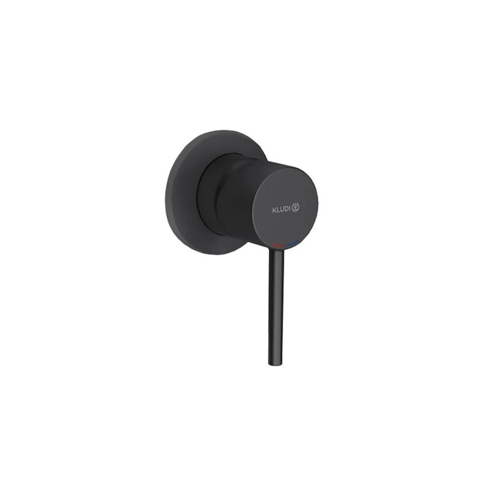 Kludi Bozz Baterie dus monocomanda, montaj incastrat, negru mat main product photo