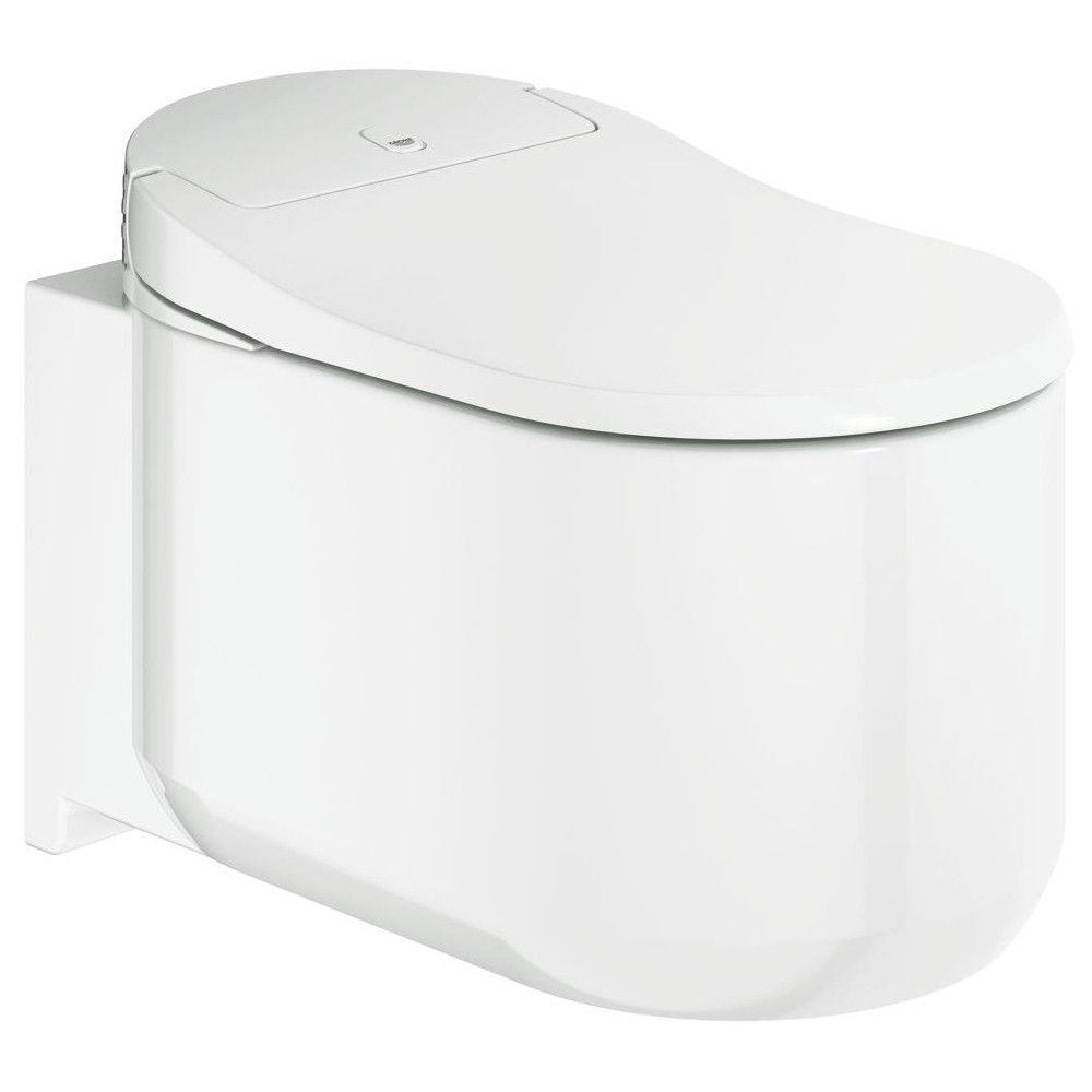 Set Vas WC cu bideu electronic suspendat cu capac soft close automat si telecomanda Grohe Sensia Arena Rimless 38x60 cm evacuare orizontala main product photo