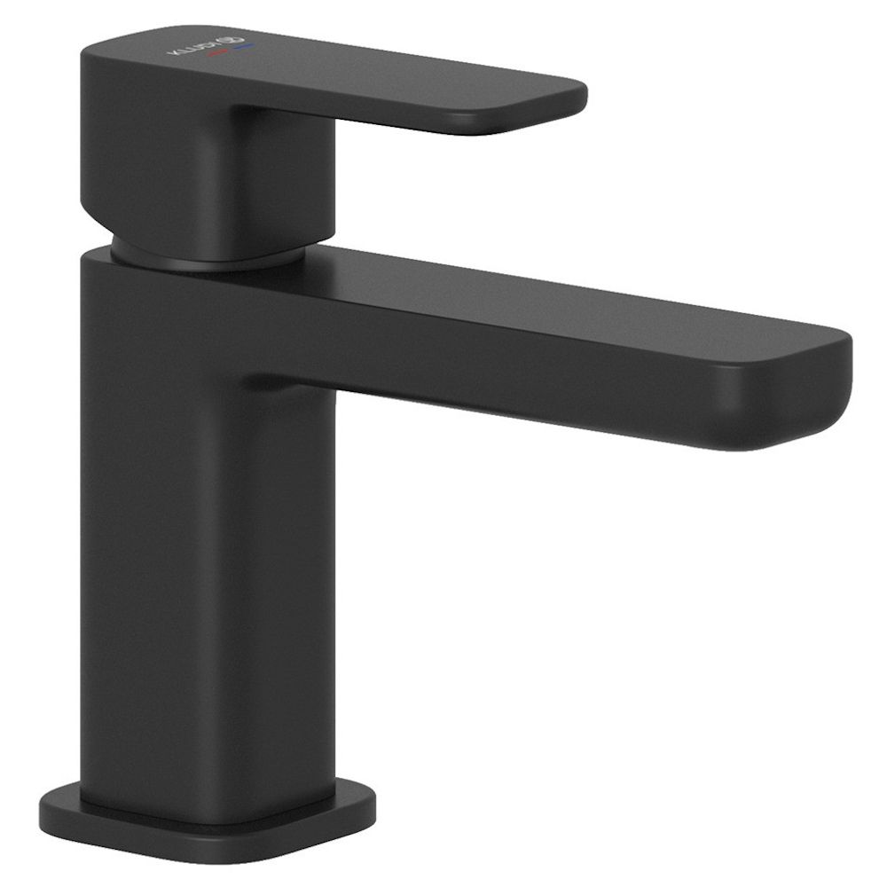 Baterie lavoar Kludi Renon cu ventil click-clack, H13 cm, negru mat main product photo