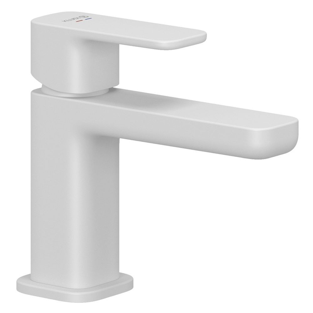 Baterie lavoar Kludi Renon cu ventil click-clack, H13 cm, alb mat main product photo