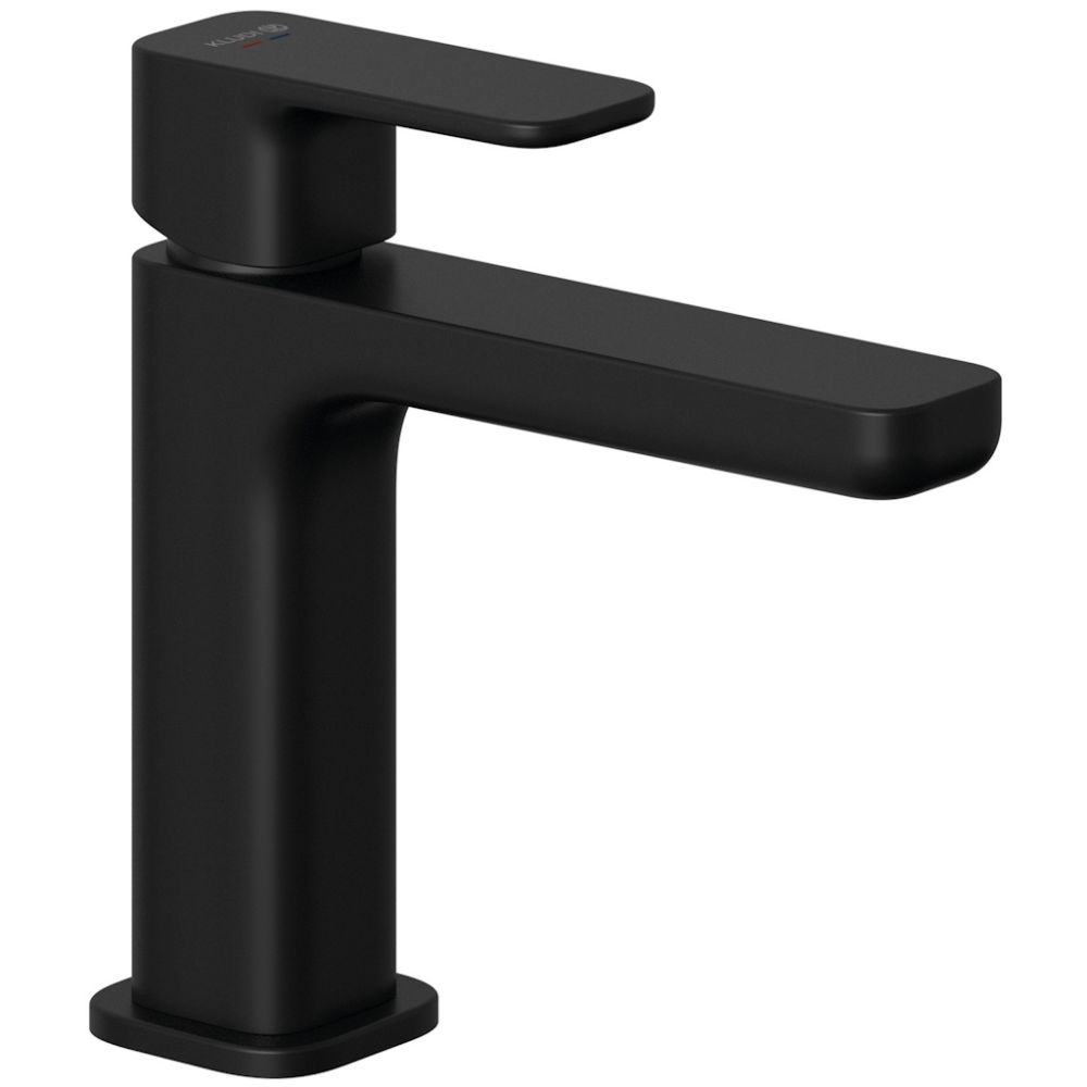 Baterie lavoar Kludi Renon cu ventil click-clack, H16 cm, negru mat main product photo