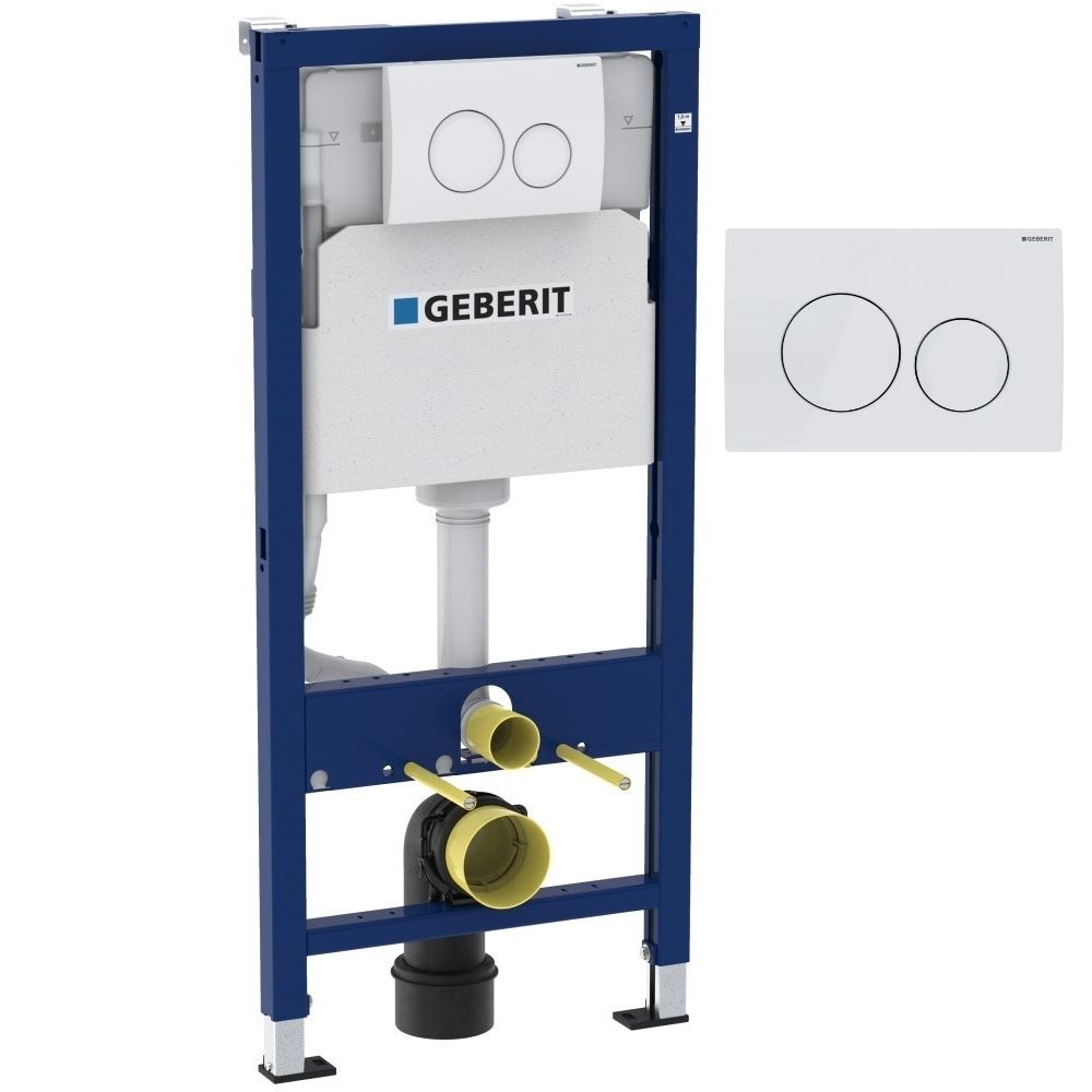 Geberit Duofix Delta Set rezervor WC incastrat cu cadru si clapeta de actionare, alb main product photo