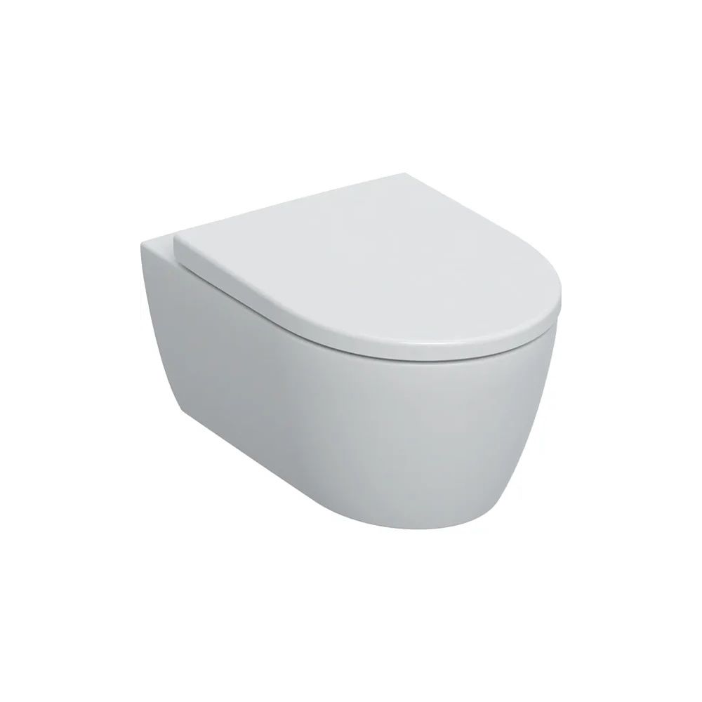 Set Vas WC suspendat cu capac Geberit iCon Rimfree 36x53 cm evacuare orizontala main product photo