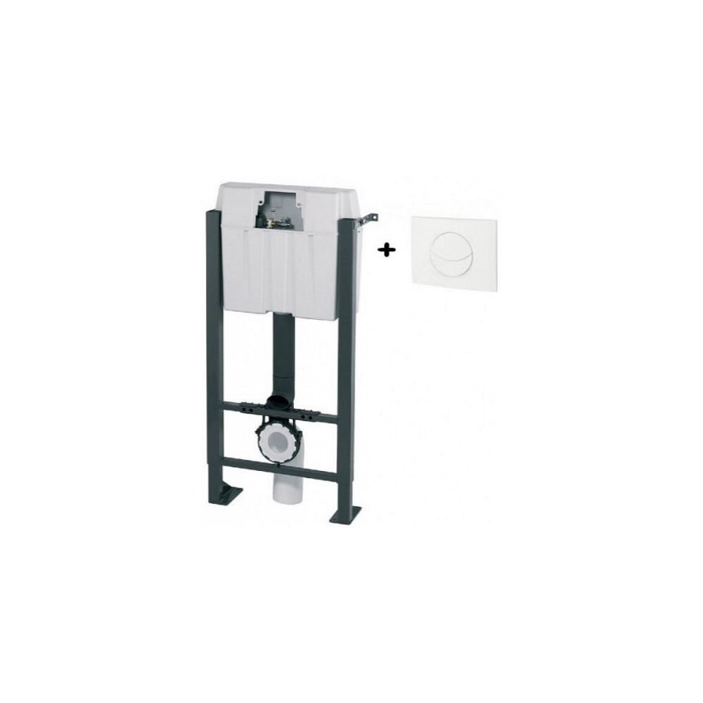 Wirquin Imageo Set rezervor WC incastrat cu cadru si clapeta de actionare, alb main product photo