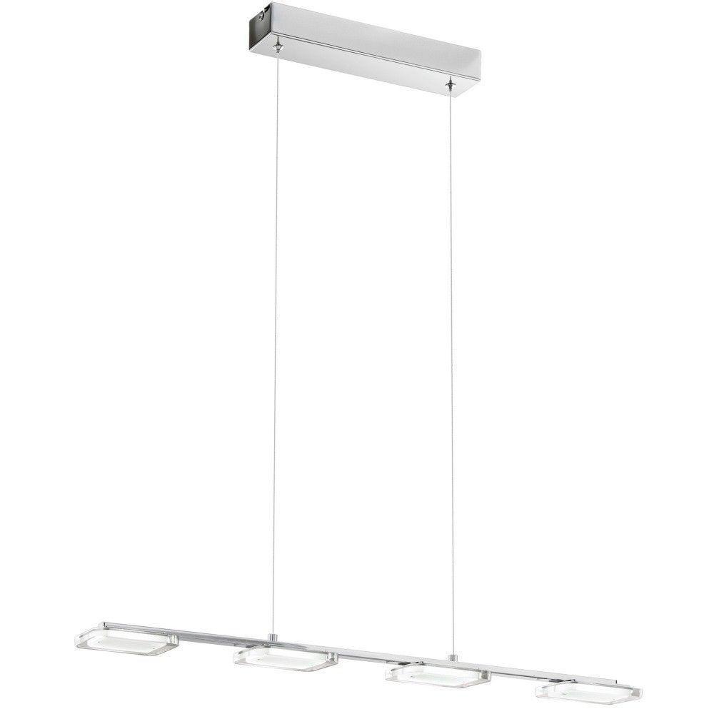Eglo Cartama Lustra 4x4.5W, abajururi patrate, crom/alb main product photo