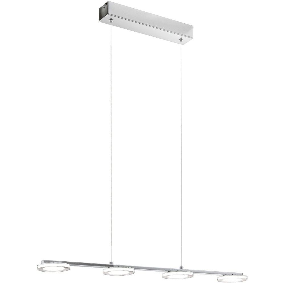 Eglo Cartama Lustra 4x4.5W, abajururi rotunde, crom/alb main product photo