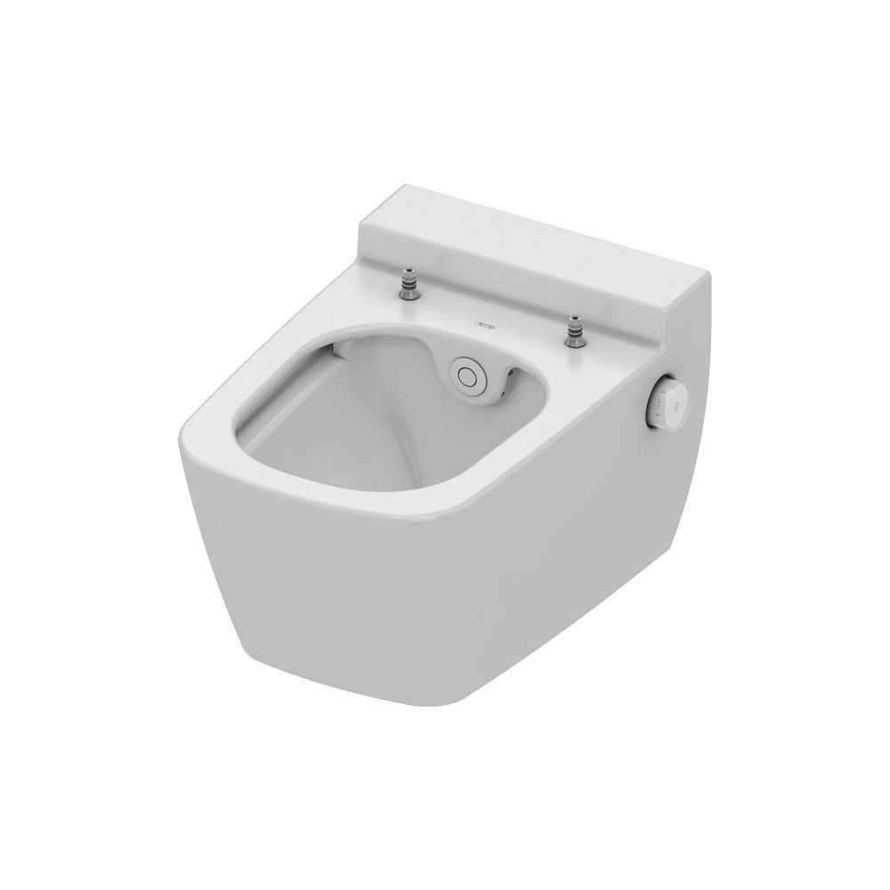 Vas WC cu bideu suspendat Tece One Rimless 36x54 cm evacuare orizontala main product photo