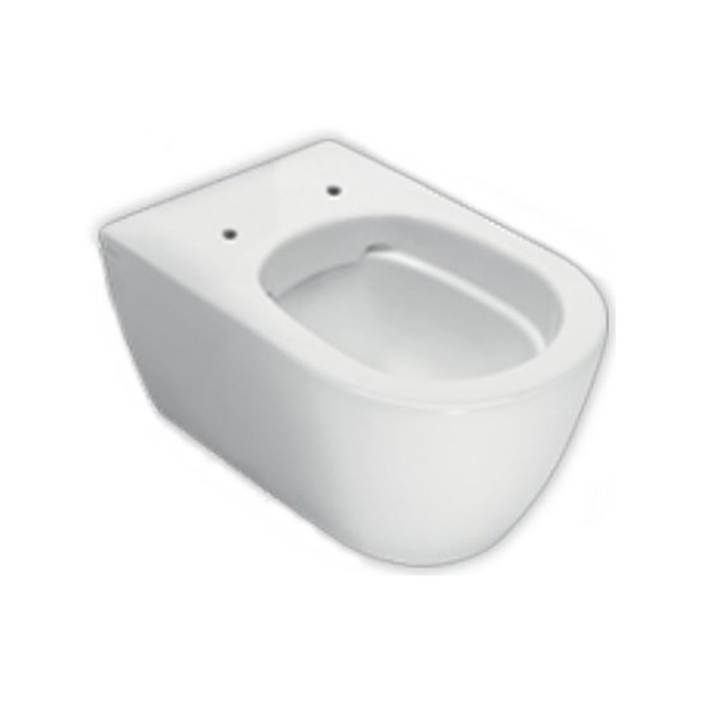 Vas WC suspendat Hatria Fusion Compact Alchemy Rimless 35x48 cm evacuare orizontala, alb mat main product photo