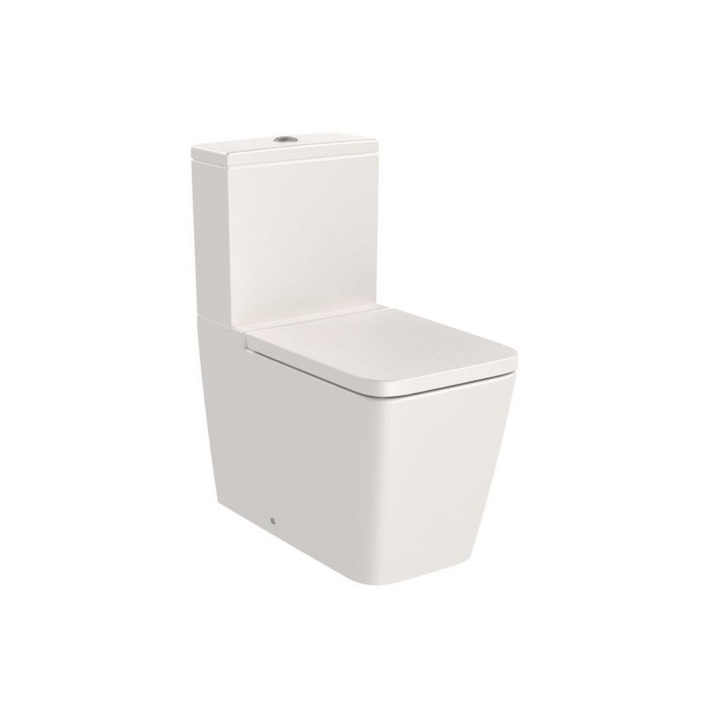Vas WC pe pardoseala Roca Inspira Square Rimless 36x65 cm evacuare orizontala sau verticala, lipit de perete, bej main product photo