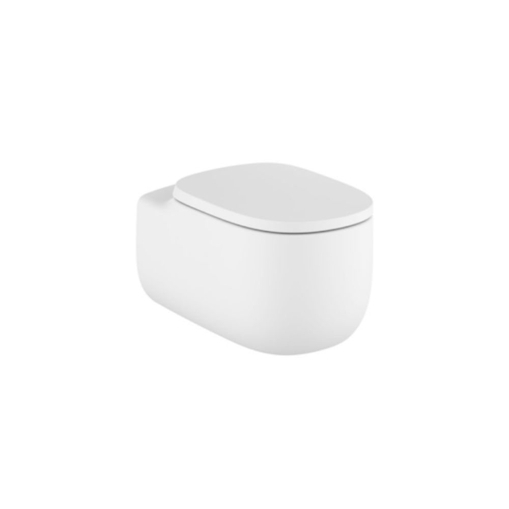Vas WC suspendat Roca Beyond Rimless 39x58 cm evacuare orizontala, alb mat main product photo