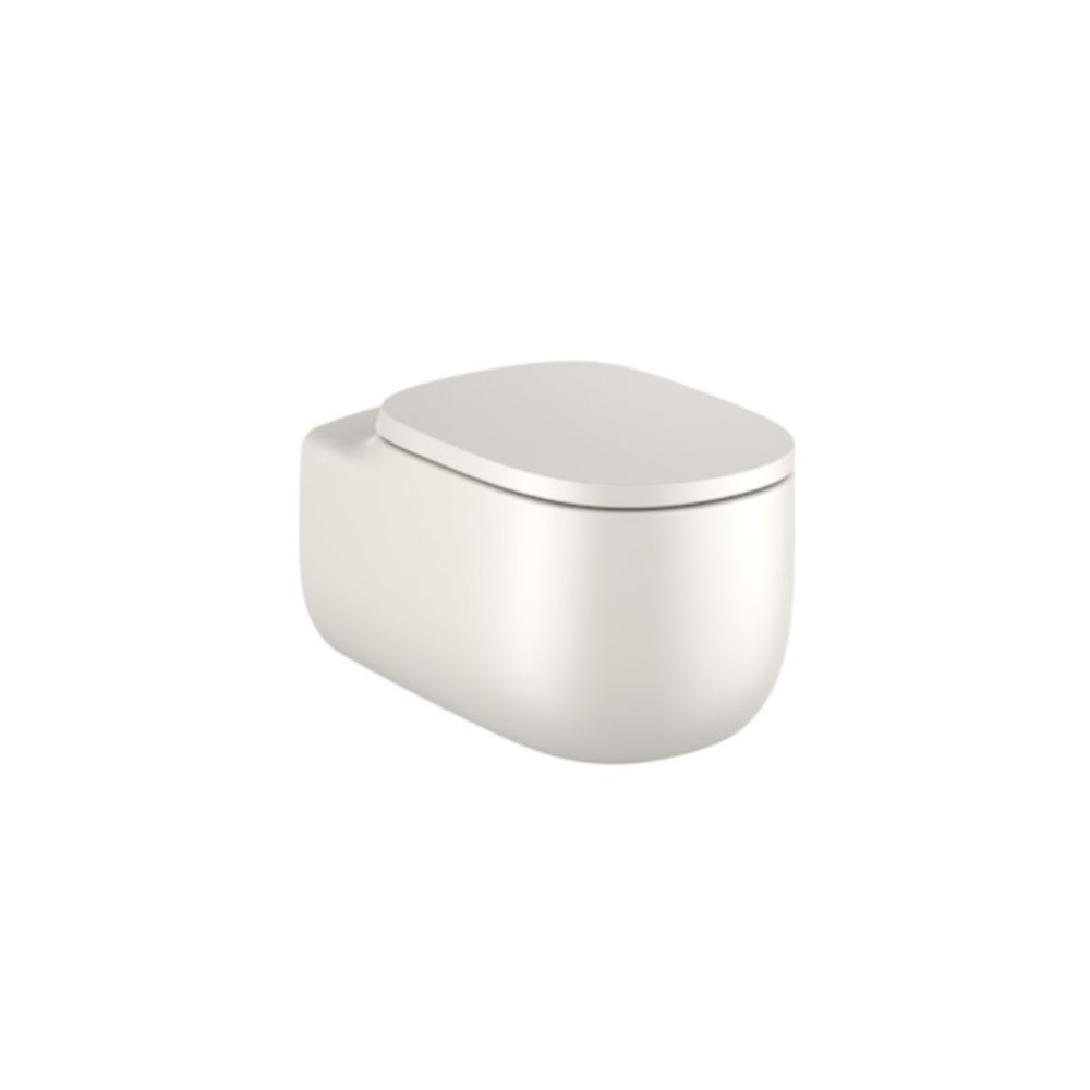 Vas WC suspendat Roca Beyond Rimless 39x58 cm evacuare orizontala, bej main product photo