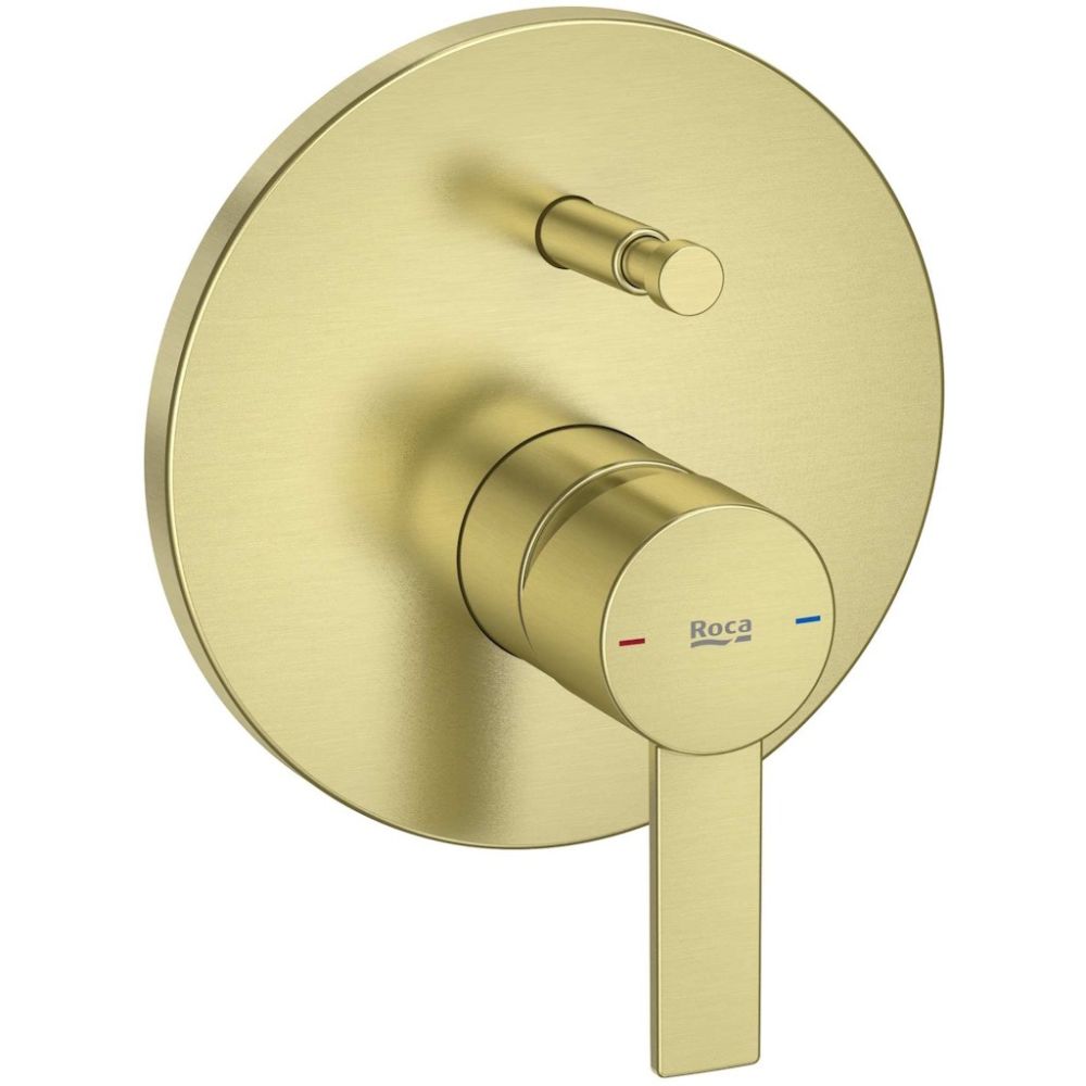 Roca Targa Baterie cada dus monocomanda incastrata, auriu mat (brushed brass) main product photo