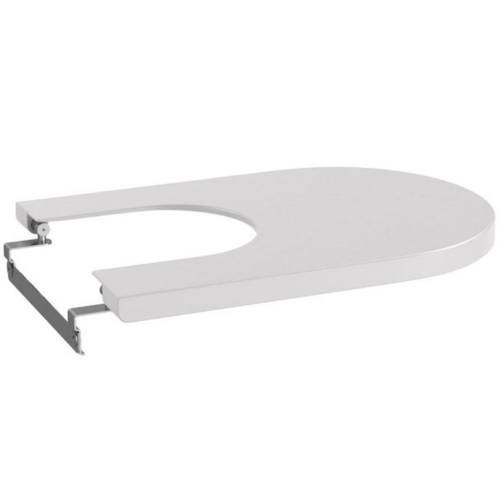 Roca Inspira Round Capac bideu soft close, alb (pearl) main product photo