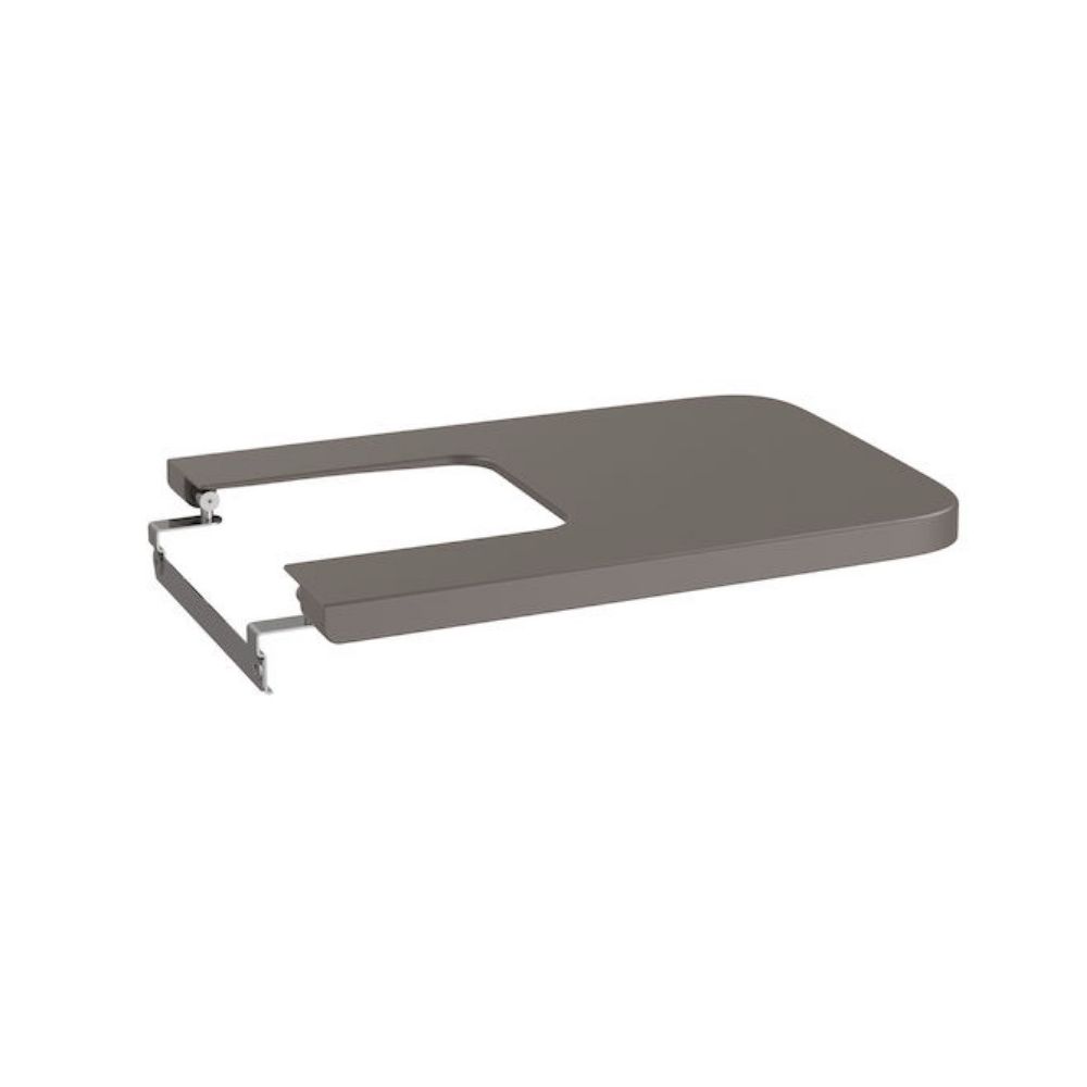 Roca Inspira Square Capac bideu soft close, maro (coffee) main product photo