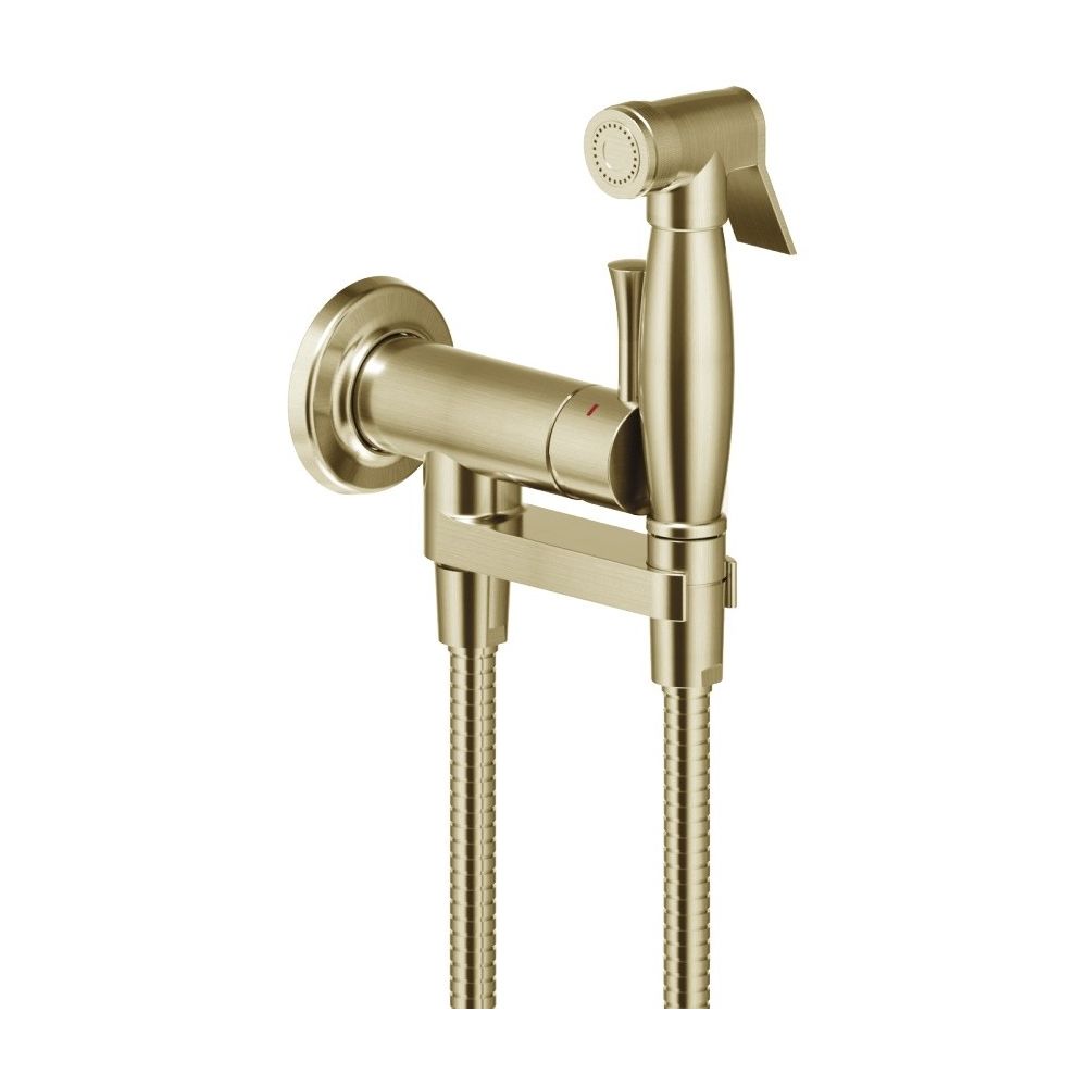 Nobili Loop Retro Baterie bideu monocomanda cu dus igienic, bronz mat (ancient bronze) main product photo