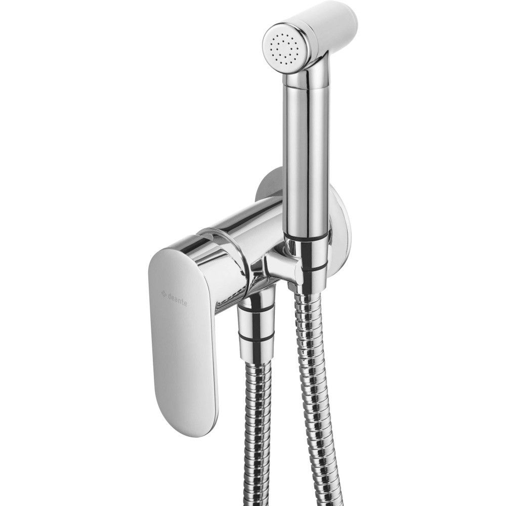 Deante Alpinia Set dus igienic cu baterie incastrata, furtun si suport, crom main product photo