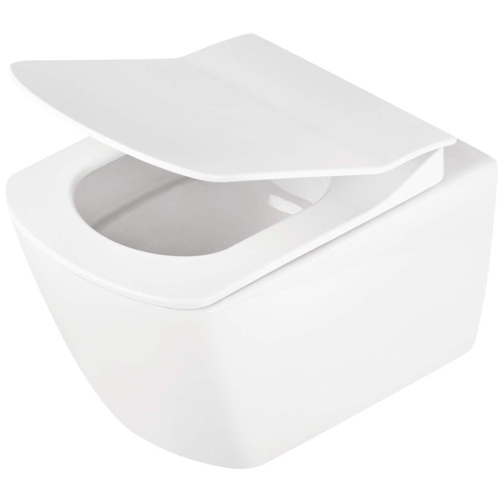 Set Vas WC suspendat cu capac Deante Anemon Rimless 37x52 cm evacuare orizontala main product photo