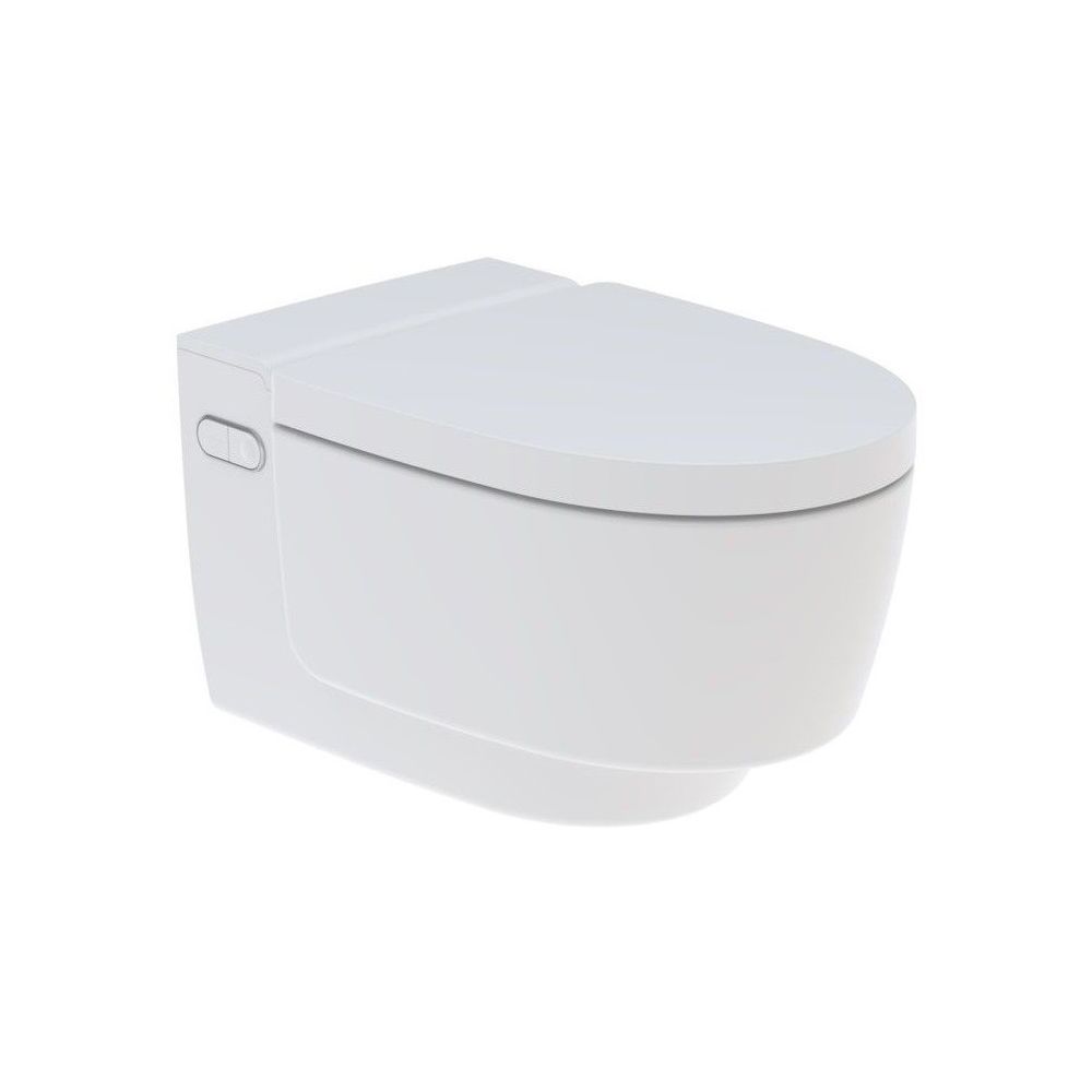 Set Vas WC cu bideu electronic suspendat cu capac soft close automat si telecomanda Geberit AquaClean Mera Classic 36x59 cm evacuare orizontala main product photo