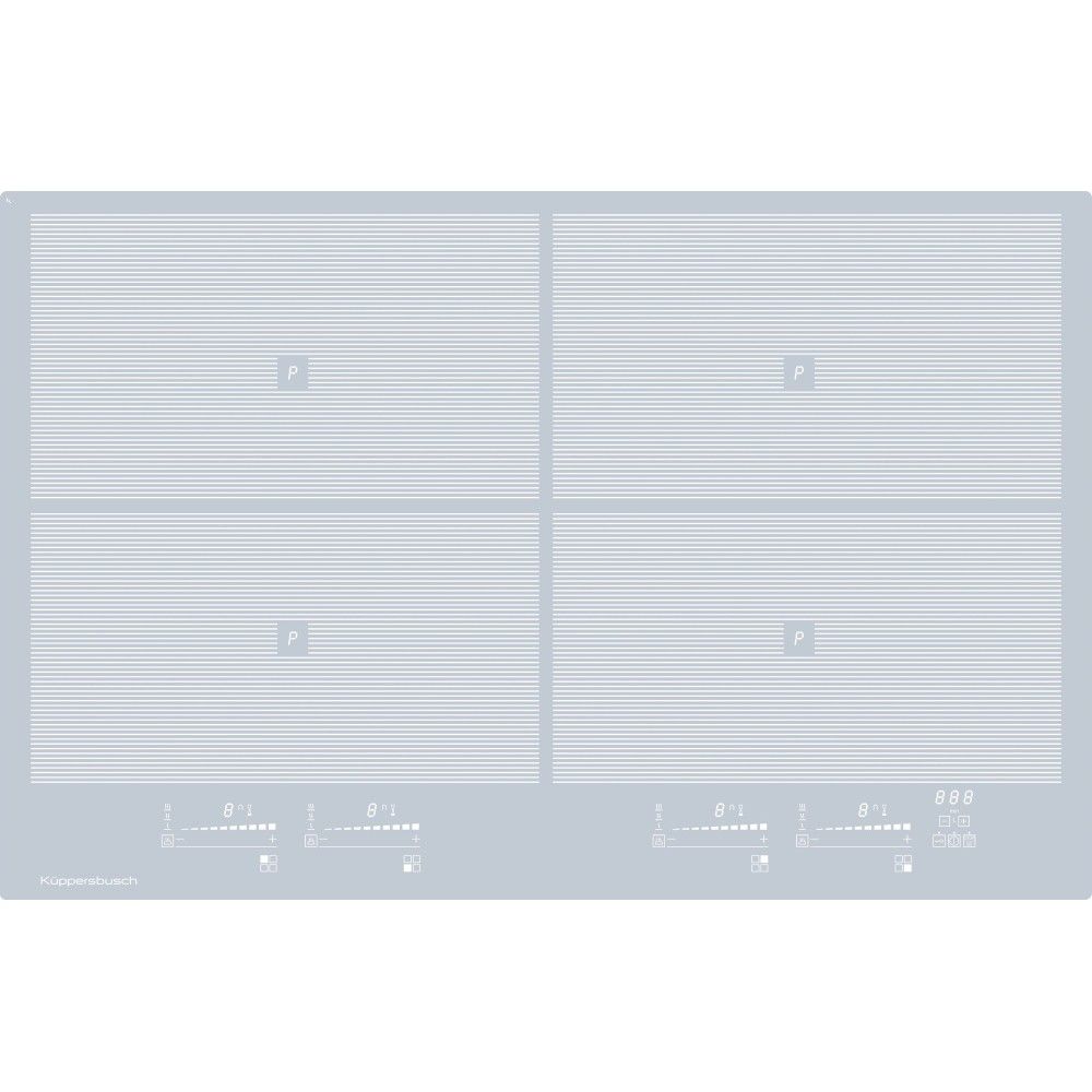 Kuppersbusch Profession+ KI 8800.0 GR Plita cu inductie 80x52 cm, gri main product photo