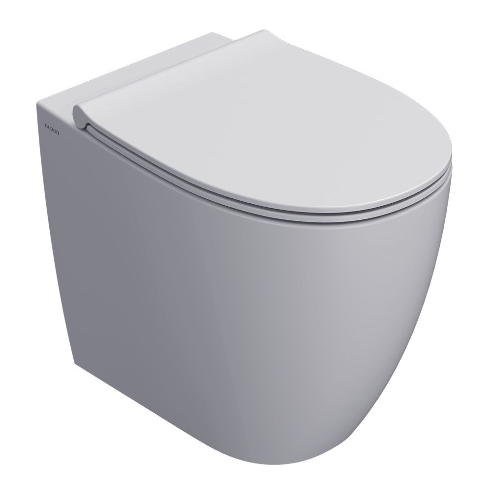 Vas WC pe pardoseala Globo 4All Rimless 36x54 cm evacuare orizontala sau verticala, crem deschis mat (ghiaccio) main product photo