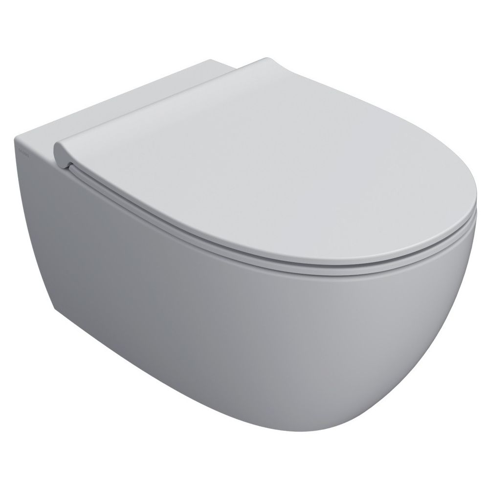 Vas WC suspendat Globo 4All Rimless 36x54 cm evacuare orizontala, crem deschis mat (ghiaccio) main product photo