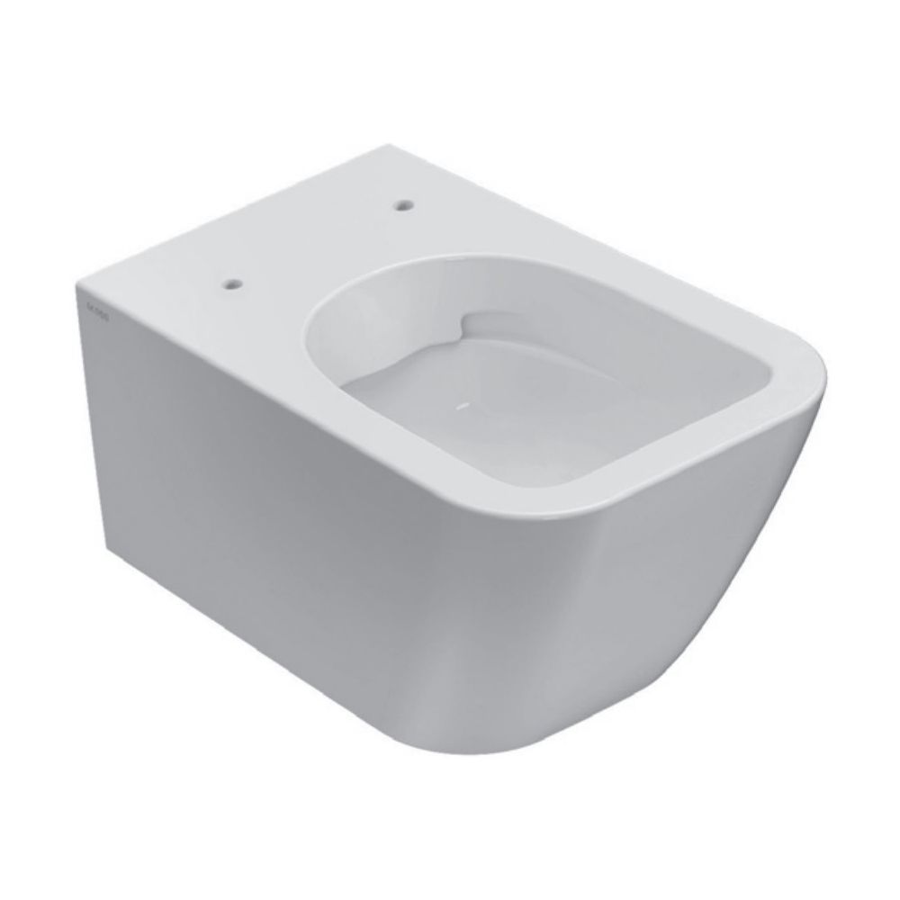 Vas WC suspendat Globo Stone Rimless 36x52 cm evacuare orizontala, alb lucios main product photo