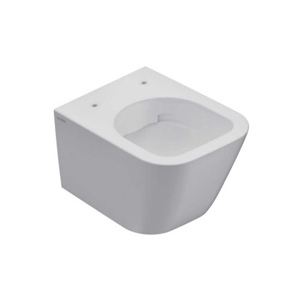 Vas WC suspendat Globo Stone Rimless 37x45 cm evacuare orizontala, alb lucios main product photo